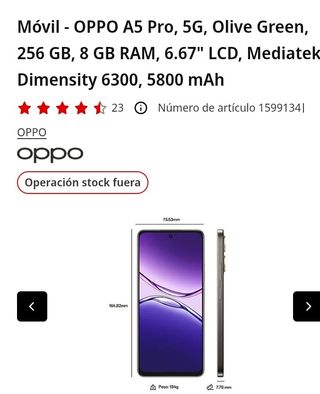 Móvil OPPO A5 Pro 5G