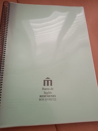 Temario oposición inglés secundaria.