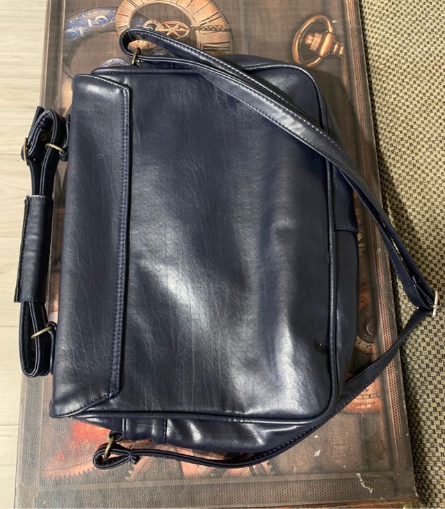 Bolso Vintage Piel Azul