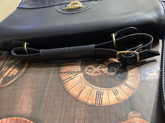 Bolso Vintage Piel Azul