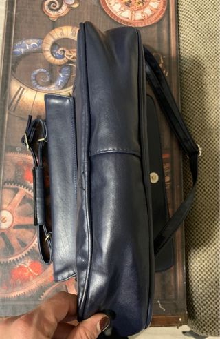 Bolso Vintage Piel Azul