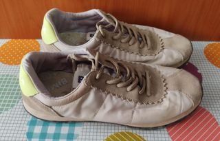 Zapatos Beige y Amarillo Mujer Talla 38 - gratis