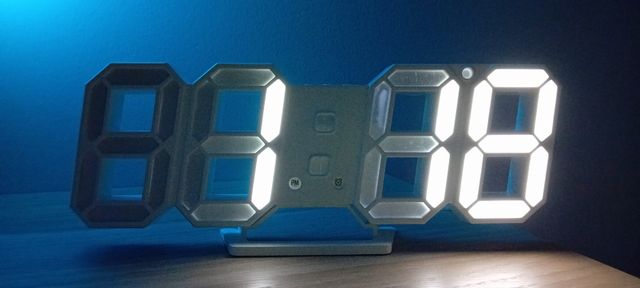 Reloj despertador digital Led números grandes