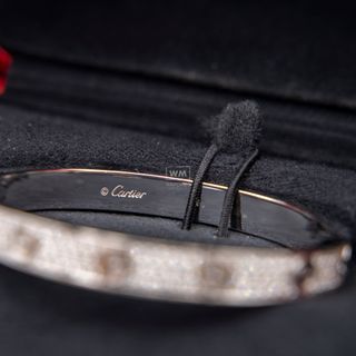 Pulsera Cartier Love Full pave Original Talla 16 