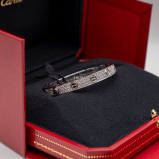 Pulsera Cartier Love Full pave Original Talla 16 