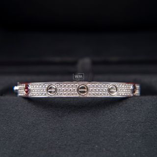 Pulsera Cartier Love Full pave Original Talla 16 