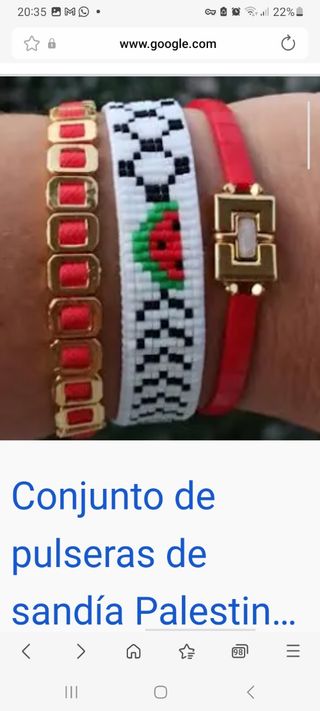 Pulsera sandia palestina 