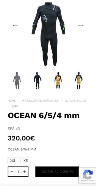 Neopreno Seland Ocean Barranquismo 
