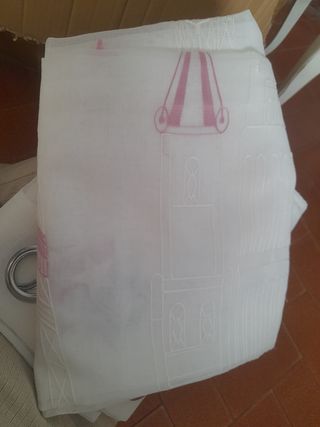 Confezione di tende rosa Paris