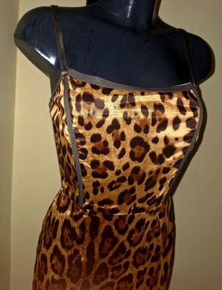 Abito da Sera Doble Face Leopardo/Argento tg. S