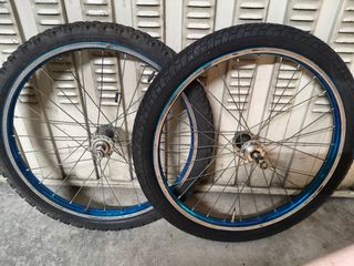 Ruedas de Bicicleta 20 Azul