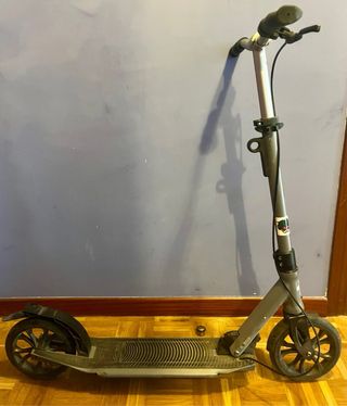Patinete gris plegable
