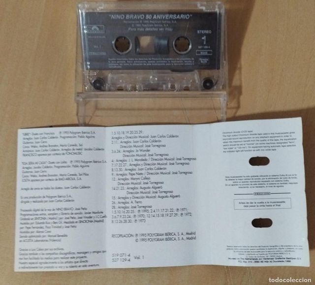 Nino Bravo 50 Aniversario Vol. 1 Cassette