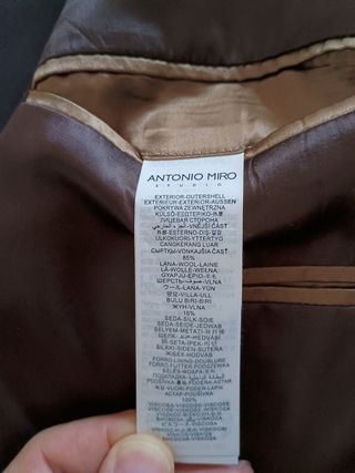 Traje Antonio Miro Studio Marrón Caballero