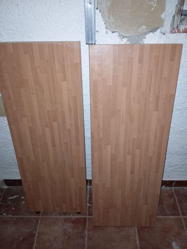 Retales encimera madera