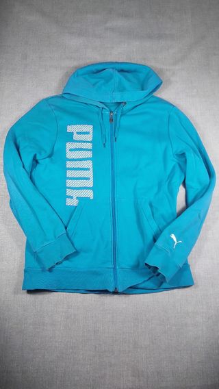 Sudadera Puma Azul con Capucha Unisex