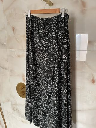 Falda larga de puntos M/L