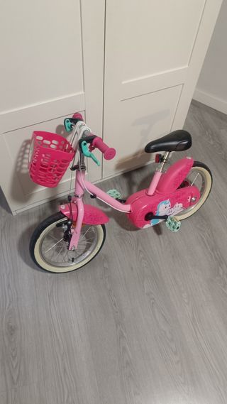 Bicicleta infantil rosa Decathlon