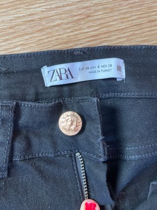 Pantalón Zara Negro Talla 38