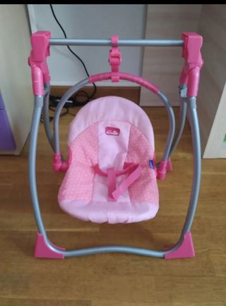 Trona y Silla para Muñeca - Rosa