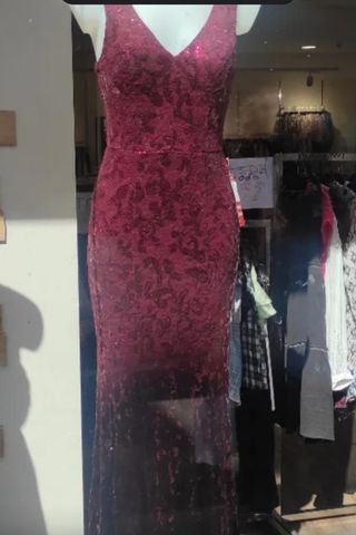 Vestido de fiesta con brillos