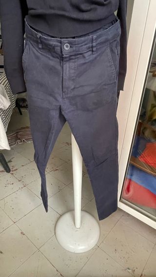 Pantalón Chino Hombre Azul oscuro, talla 38 