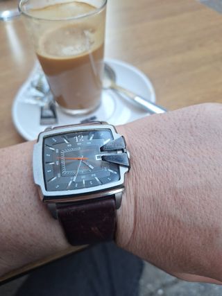 Reloj Diesel Hombre Plata y Marrón
