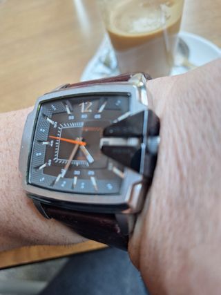 Reloj Diesel Hombre Plata y Marrón