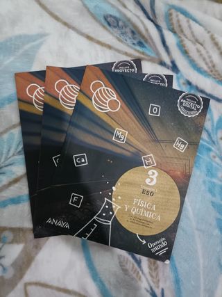 Libros 3 de la ESO física y química Anaya