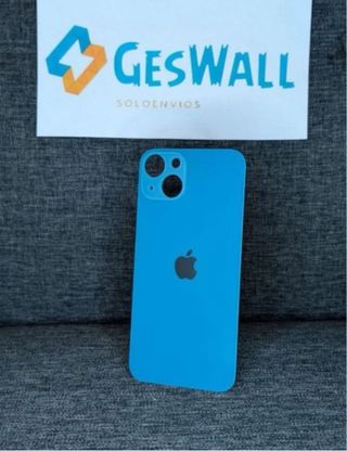 Cover posteriore in vetro blu per iPhone 13