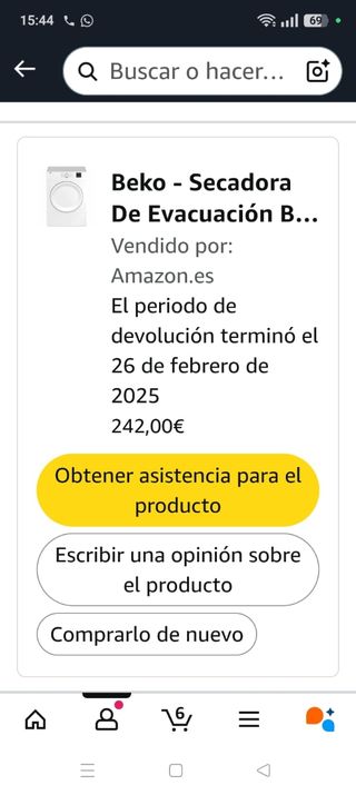 Secadora Beko DVB7343RX