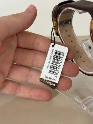 Orologio Uomo Brosway Aviatore Pelle Marrone Oro