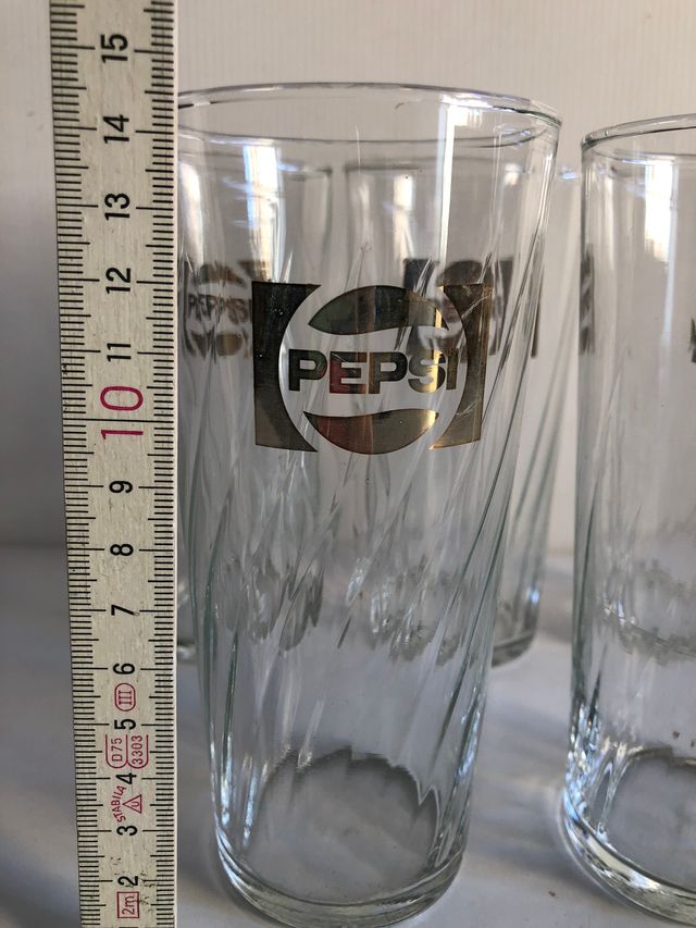 Vasos de PEPSI serigrafiados en dorado