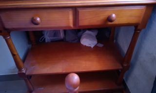 Mueble TV madera con cajones
