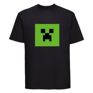 Camiseta Minecraft Creeper Negra