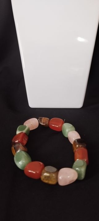Pulsera de Piedras Naturales Multicolor