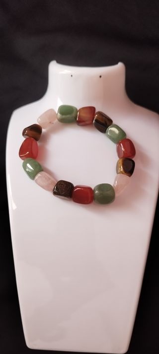 Pulsera de Piedras Naturales Multicolor