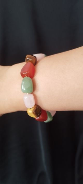 Pulsera de Piedras Naturales Multicolor