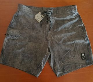 Bañador Zara Jaspeado Gris Oscuro