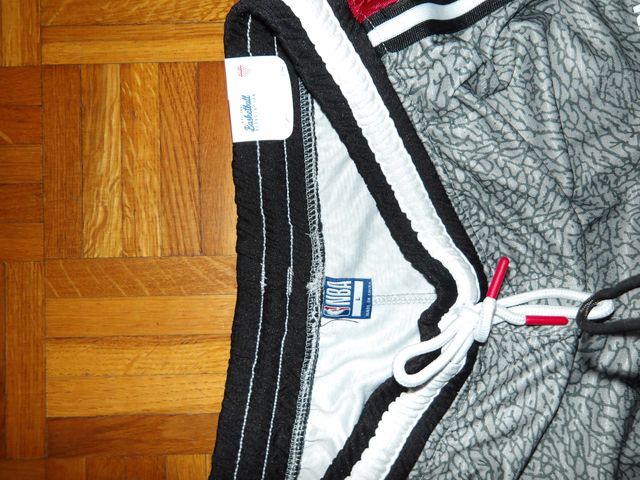 Pantalón Corto NBA Gris y Rojo