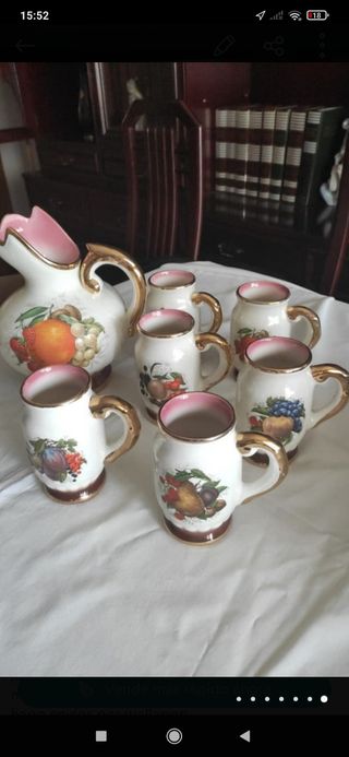 Juego de jarras porcelana de los '60