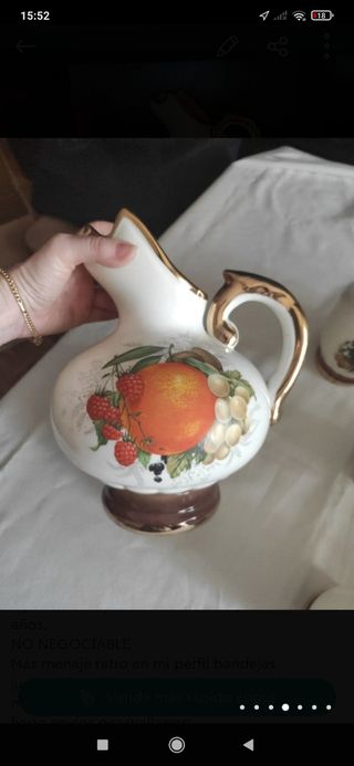 Juego de jarras porcelana de los '60