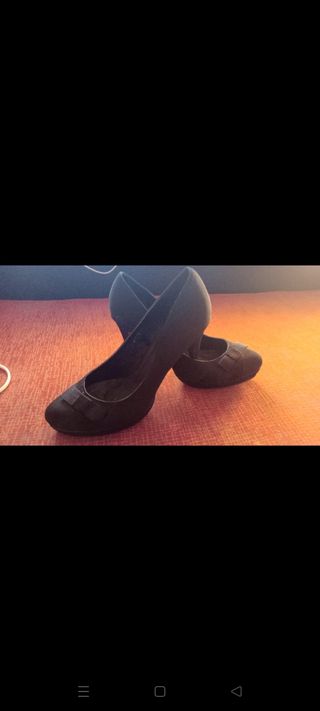 Zapatos de tacón negros para ceremonia