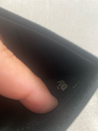 Portafoglio nero Fendi