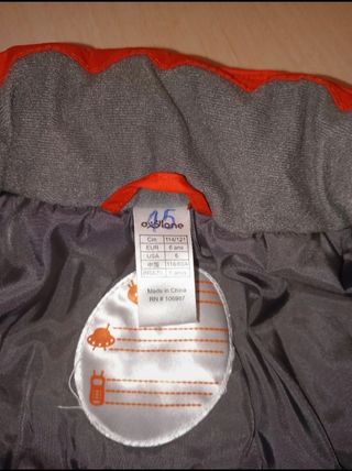 Mono de nieve para niño Talla 6