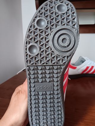 Zapatillas Adidas Samba Blancas y Rojas
