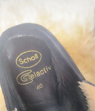 Sandali Scholl Pelle Nere Tg 40