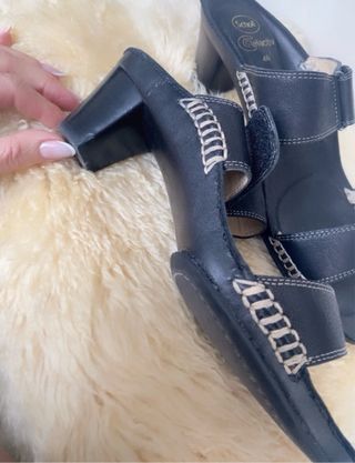 Sandali Scholl Pelle Nere Tg 40