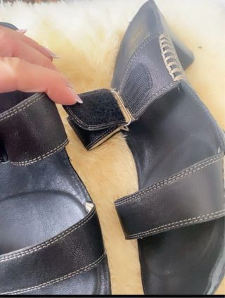 Sandali Scholl Pelle Nere Tg 40