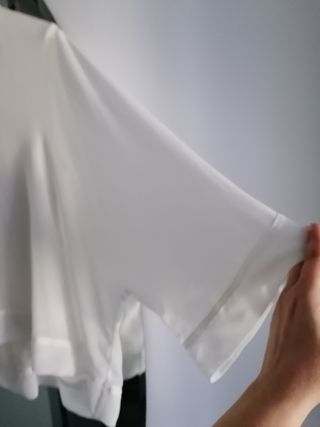 Blusa Zara Gasa Blanca